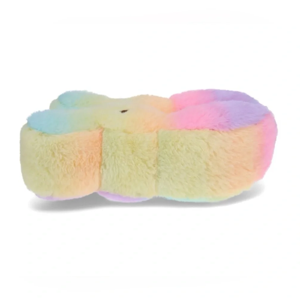 NEW Peeps Bunny Fleece Slippers in Tie Dye Multi-Color